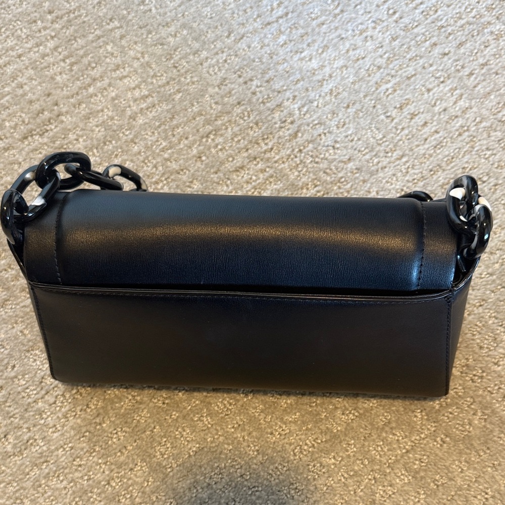 Black Chain Shoulder Bag - Picture 6 of 8